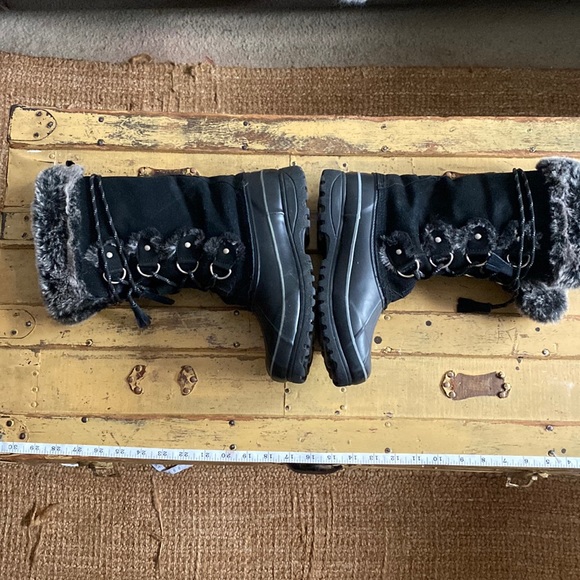 KHOMBU THERMOLITE WARM FAUX FUR LINED TALL LACE UP BOOTS WATERPROOF SNOW BOOTS 8 - Picture 12 of 16